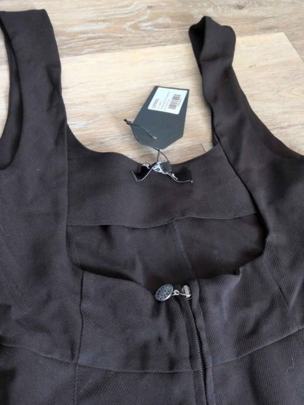 Disturbia Grace Zip Front Pinafore Playsuit US10 new - Picture 3 of 5